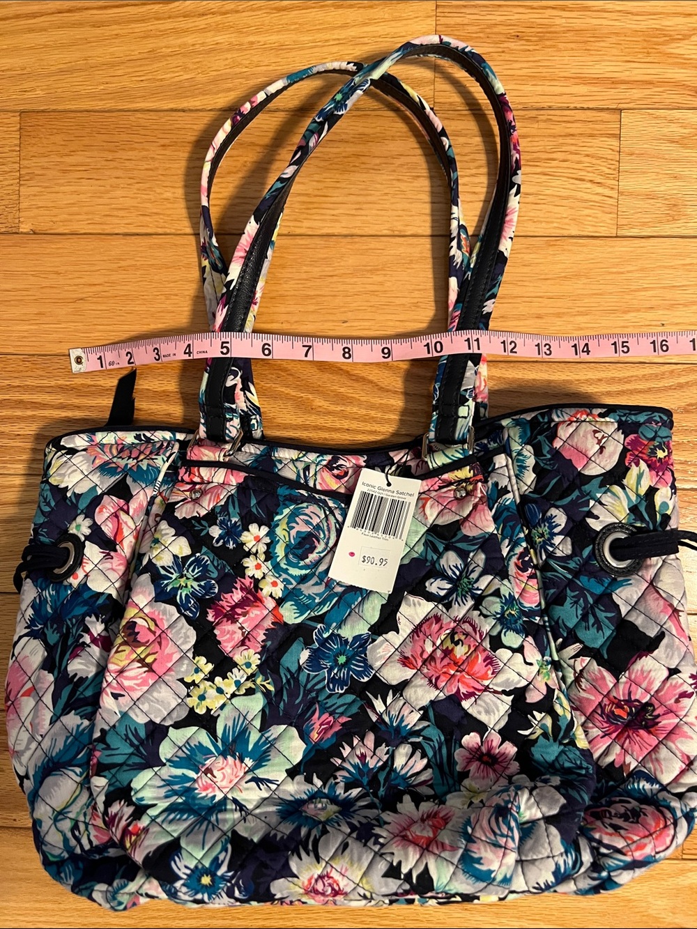 Vera Bradley Iconic Glenna Satchel NWT- Navy Multi